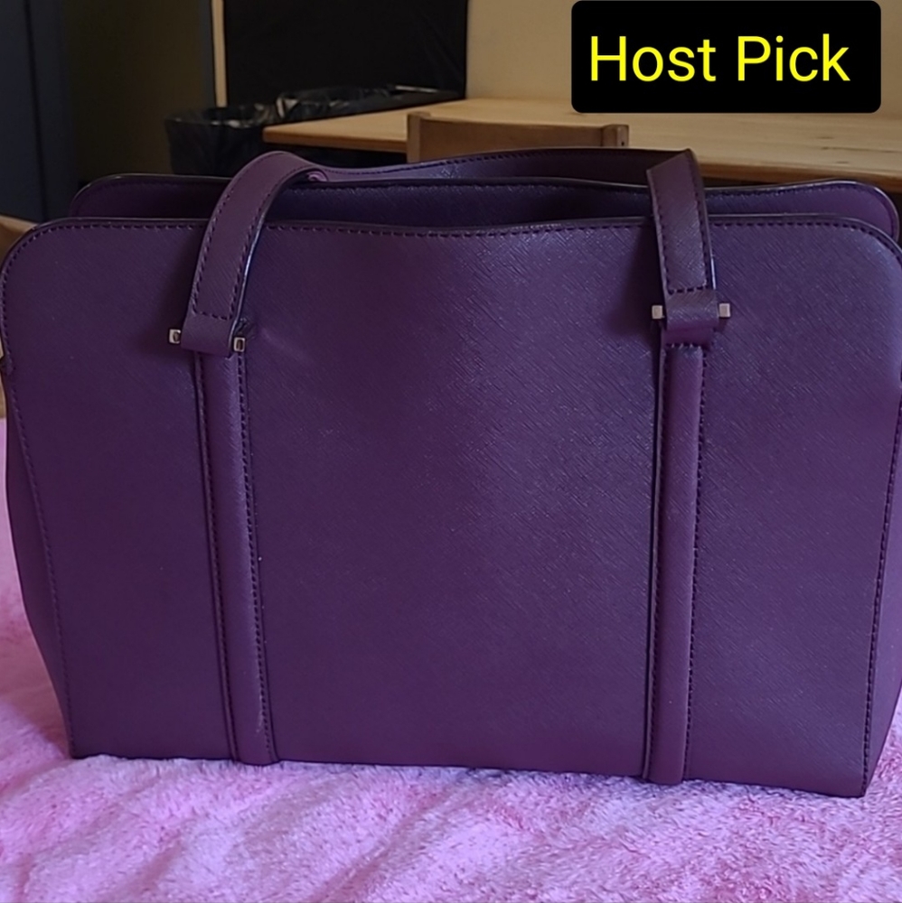 Kate Spade Monet Purple Large Triple Compartment Tote